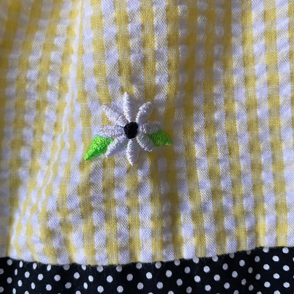 Emily Rose girls 2T yellow and black bee daisy sleeveless sundress